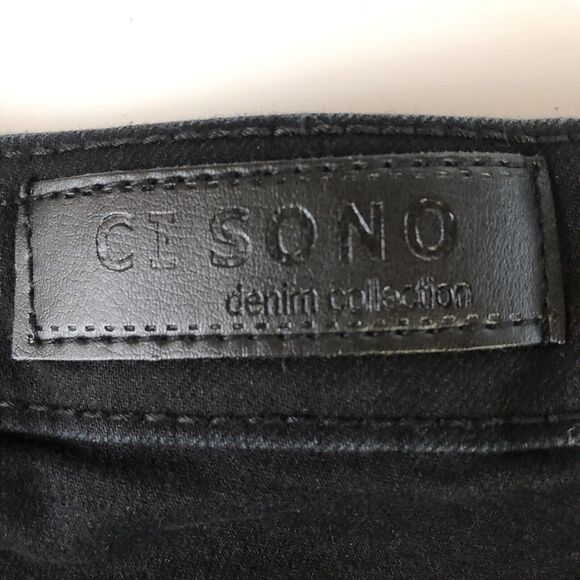 Ci Sono Denim Collection Black Women's Distressed Jeans Size 11 - Picture 15 of 15
